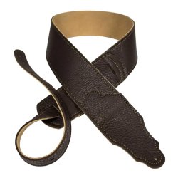 Franklin Strap FS-CH-G Original Natural Glove Leather 2.5" Naturligt L�der m/kontrasts�m Guitarrem