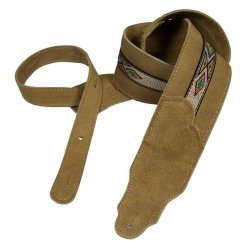 Franklin Strap FSS-H-SW Southwest Suede Series 2,5" Ruskind m/v�vning+naturlige syninger Guitarrem