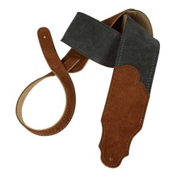Franklin Strap FSS2-GY-RU Sedona Suede Series 2,5" Sedona Ruskind m/rust-ruskind-endestyk Guitarrem
