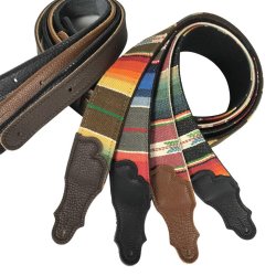 Franklin Strap CD2-SB-BKB 2&Prime; Saddle Blanket 2� Sadelt�ppe Cinch m/l�der ender Guitarrem/Skulderrem