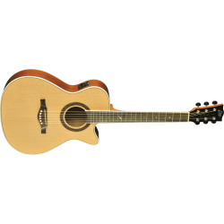 EKO Guitars ONE 018CW Auditorium cutaway Natural western guitar m/pickup