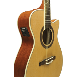 EKO Guitars ONE 018CW Auditorium cutaway Natural western guitar m/pickup