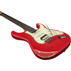 EKO Guitars Aire Relic Fiesta Red Elektrisk Guitar 