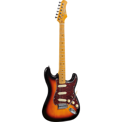 EKO Guitars S300V Maple Neck VS Vintage Sunburst elektrisk guitar 