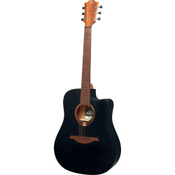 L�G T70DCE-BLS Dreadnought Black Cutaway Acoustic-Electric