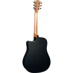 L�G T70DCE-BLS Dreadnought Black Cutaway Acoustic-Electric