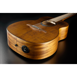 L�g TBW1TE-BRW BlueWave1 Smart Travel Guitar Akustisk-Elektrisk Rejse Guitar inkl. taske 