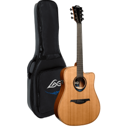 L�G TBW2DCE BlueWave2 Dreadnought Cutaway Smart Guitar Akustisk-Elektrisk Guitar inkl. taske