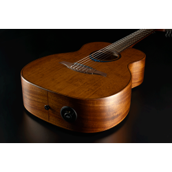 L�g TNBW1TE-BRW BlueWave1 Nylon Smart Travel Guitar Akustisk-Elektrisk Rejse Guitar inkl. taske