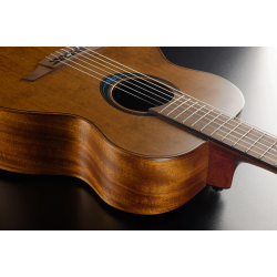 L�g TNBW1TE-BRW BlueWave1 Nylon Smart Travel Guitar Akustisk-Elektrisk Rejse Guitar inkl. taske