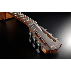 L�g TNBW1TE-BRW BlueWave1 Nylon Smart Travel Guitar Akustisk-Elektrisk Rejse Guitar inkl. taske