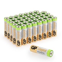 GP Batteries LR6/AA-40PACK Super Alkaline AA 1,5V Batterier Bulk-Pack 40 stk