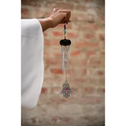 Meinl Sonic Energy HCC12MINI Mini Hamsa Chakra Chimes (30 Cm, 65 Gram, S�lv, Syv Chakrafarvet Sten) 
