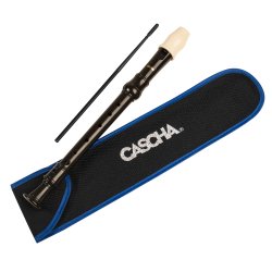 Cascha HH-2173 Plastik Blokfljte m/tysk greb inkl. taske &amp; rengringsstang