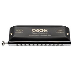 Cascha HH-2290 Kromatisk 12-48 Mundharmonica 12 huller med 48 toner (C4 - D7) inkl. etui &amp; pudseklud