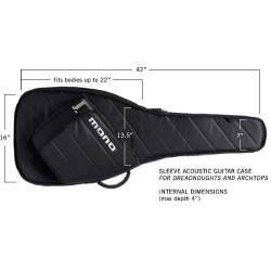 Mono M80-SAD-BLK akustisk guitar taske