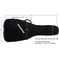 Mono M80-VHB-BLK semi-hollow guitar taske