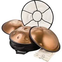 Meinl Sonic Energy HPSTL11 Sensory Handpan Stainless Steel (F Pygmy,11 Notes, 440 Hz) Vintage Copper