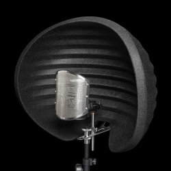 Aston Microphones HALO SHADOW Reflektionsfilter &amp; Brbar Vokalkabine (sort)