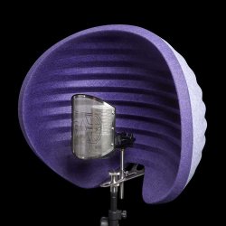 Aston Microphones HALO Reflektionsfilter &amp; Brbar Vokalkabine (lilla)