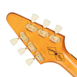 Epiphone 1958 Korina Flying V AN Inspired by Gibson Custom Elektrisk Guitar inkl. kuffert