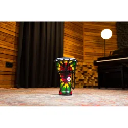 Meinl Percussion JRD-TD Junior Serien 7" Syntetisk Djembe (Tie Dye)