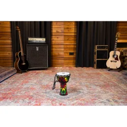Meinl Percussion JRD-TD Junior Serien 7" Syntetisk Djembe (Tie Dye)