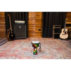 Meinl Percussion JRD-TD Junior Serien 7" Syntetisk Djembe (Tie Dye)