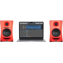 Kali Audio LP-UNF 2-vejs Aktiv Ultra Nearfield Studiemonitor H�jttalersystem (r�d) 