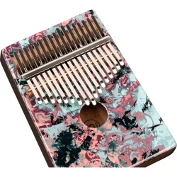 Meinl Percussion KA17CR Lydhul Design Serien Kalimba C Dur 17 Noder (Coral Reef) inkl. tilbeh�r