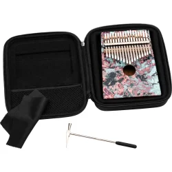 Meinl Percussion KA17CR Lydhul Design Serien Kalimba C Dur 17 Noder (Coral Reef) inkl. tilbeh�r