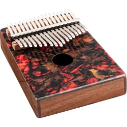 Meinl Percussion KA17LV Lydhul Design Serien Kalimba C Dur 17 Noder (Lava) inkl. tilbeh�r