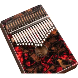 Meinl Percussion KA17LV Lydhul Design Serien Kalimba C Dur 17 Noder (Lava) inkl. tilbeh�r