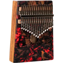 Meinl Percussion KA17LV Lydhul Design Serien Kalimba C Dur 17 Noder (Lava) inkl. tilbeh�r