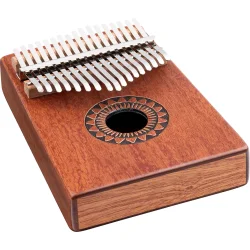 Meinl Percussion KA17SU Lydhul Design Serien Kalimba C Dur 17 Noder (Sun) inkl. tilbeh�r
