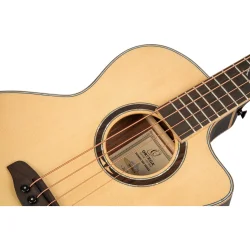 Ortega KTSM2-4 Signature Series Ken Taylor Medium Scale Akustisk bas m/mikrofon inkl. taske 