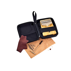 Ortega OKB2 Lizard Serien Front Lydhul Kalimba C Dur 17 Noder (Bambus) inkl. tilbeh�r