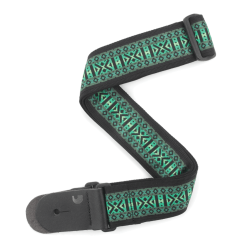 D'Addario Accessories T20W1422 Vvet Nylon 50mm Guitarrem (Monterey Grn)