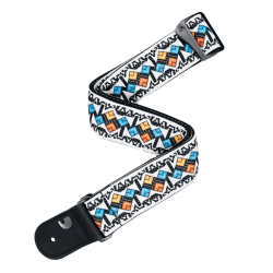 D'Addario Accessories 50RW00 Eco-Comfort Vvet Nylon 50mm Guitarrem (Hvid)