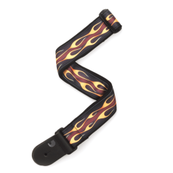 D'Addario Accessories 50F09 Vvet Nylon 50mm Guitarrem (Hot Rod Flame Rd)