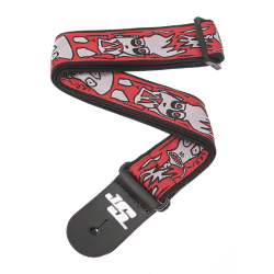 D'Addario Accessories 50JS02 Joe Satriani Nylon Vvet 50mm Guitarrem (Up in Flames) 