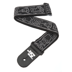 D'Addario Accessories 50JS01 Joe Satriani Nylon Vvet 50mm Guitarrem (Skull N Bones)