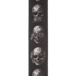 D'Addario Accessories 50AL01 Alchemy Polyester Vvet 50mm Guitarrem (Muted Skulls)