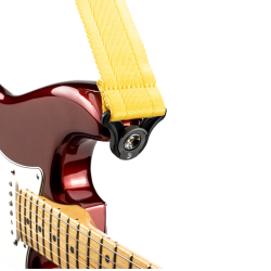 D'Addario Accessories 50BAL07 Vvet Nylon 50mm Guitarrem m/Auto Lock (Mellow Yellow)