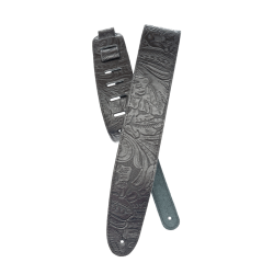 D'Addario Accessories 25LE00 Deluxe Serien Lder 64mm Guitarrem (Embossed Black)