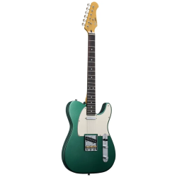 Donner DTL-600 Elektrisk Guitar inkl. taske (green metallic)