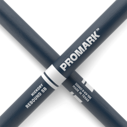 Promark RBH595AW-BLUE Rebound 5B Painted Hickory Acorn Wood Tip Trommestikker (Blue)