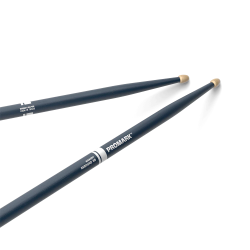 Promark RBH595AW-BLUE Rebound 5B Painted Hickory Acorn Wood Tip Trommestikker (Blue)