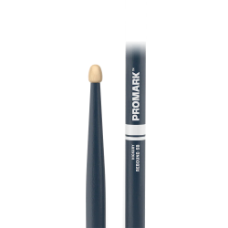 Promark RBH595AW-BLUE Rebound 5B Painted Hickory Acorn Wood Tip Trommestikker (Blue)