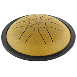 Meinl Sonic Energy MSTD3G 6" Mini Steel Tongue Drum (B-dur, guld) inkl. pose &amp; k�ller